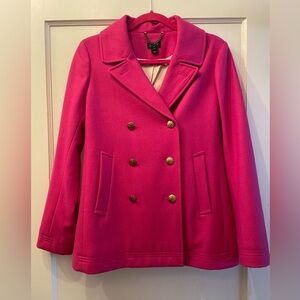 J Crew Pink Pea Coat